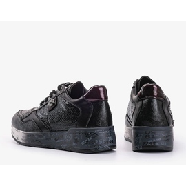Sneakers nere con zeppa Ayanna nero 1