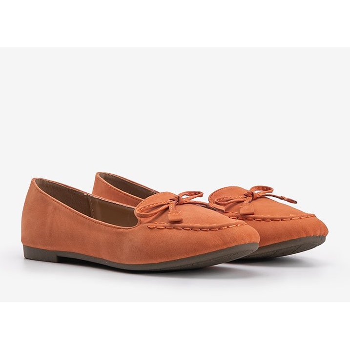 Ballerine in camoscio arancione di Amara arancia 2
