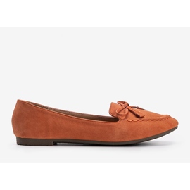 Ballerine in camoscio arancione di Amara arancia 1
