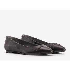 Ballerine Gia in pelle marrone 1