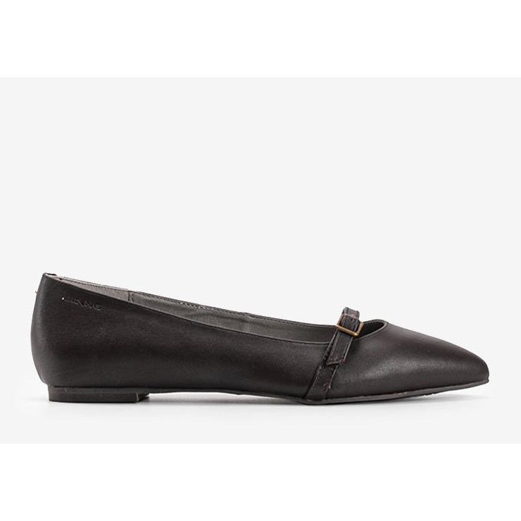 Ballerine Casandra in pelle marrone 1