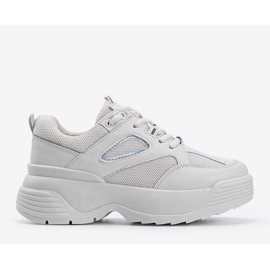 Sneakers beige con suola spessa Jaida 1