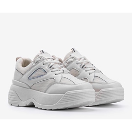 Sneakers beige con suola spessa Jaida 2
