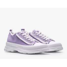 Sneakers viola su una spessa suola Makenna 1