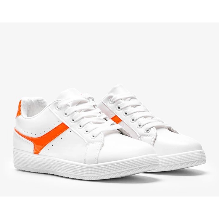 Sneakers bianche da donna Neon Orange Meadow bianco 1