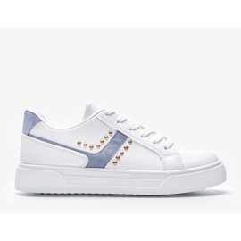 Sneakers bianche da donna Emilie blu bianca 1