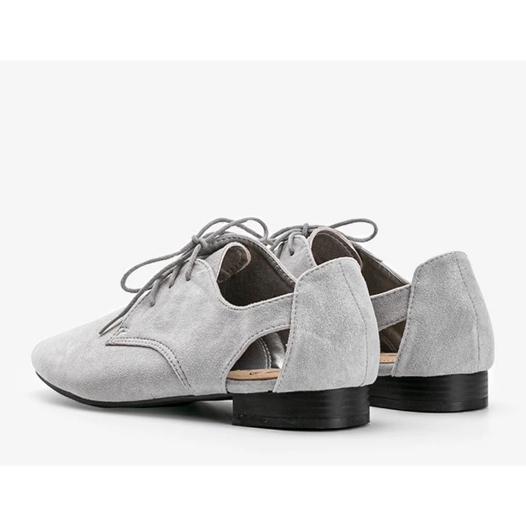 Scarpe Dorothy scollate lucide grigie grigio 1