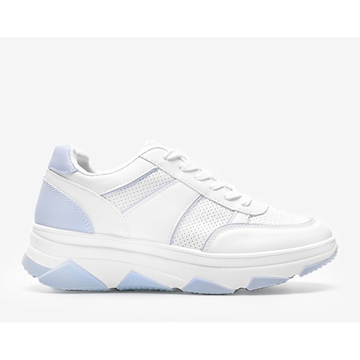 Sneakers bianche e blu di Julissa bianco 1