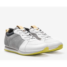 Scarpa sportiva Elaine in ecopelle bianca bianco 1