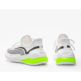 Sneakers bianche slip-on con motivo Delaney olografico bianco 1