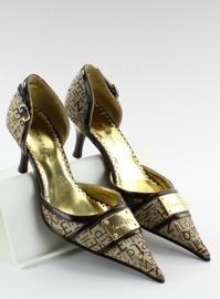 Décolleté con decorazione 51589-36 marrone 1