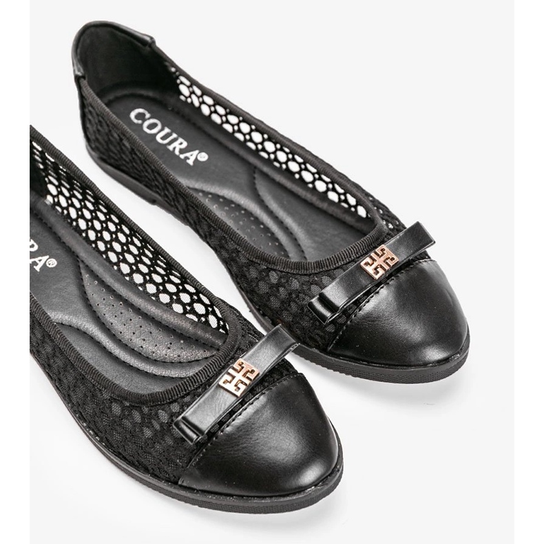 Ballerine Kaley nere traforate nero 1