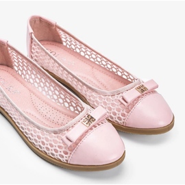Ballerine rosa traforate Kaley 1