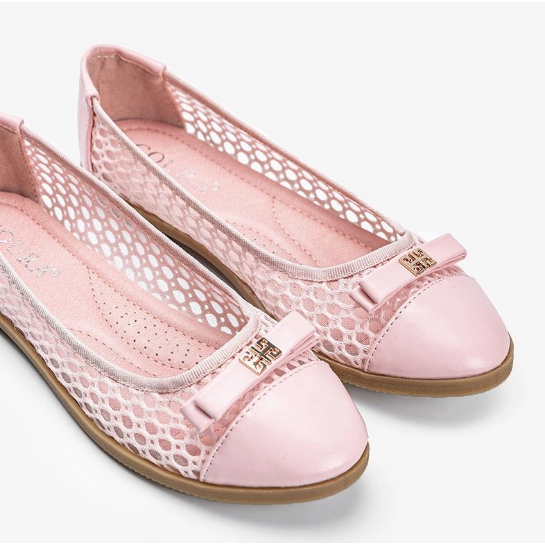 Ballerine rosa traforate Kaley 1