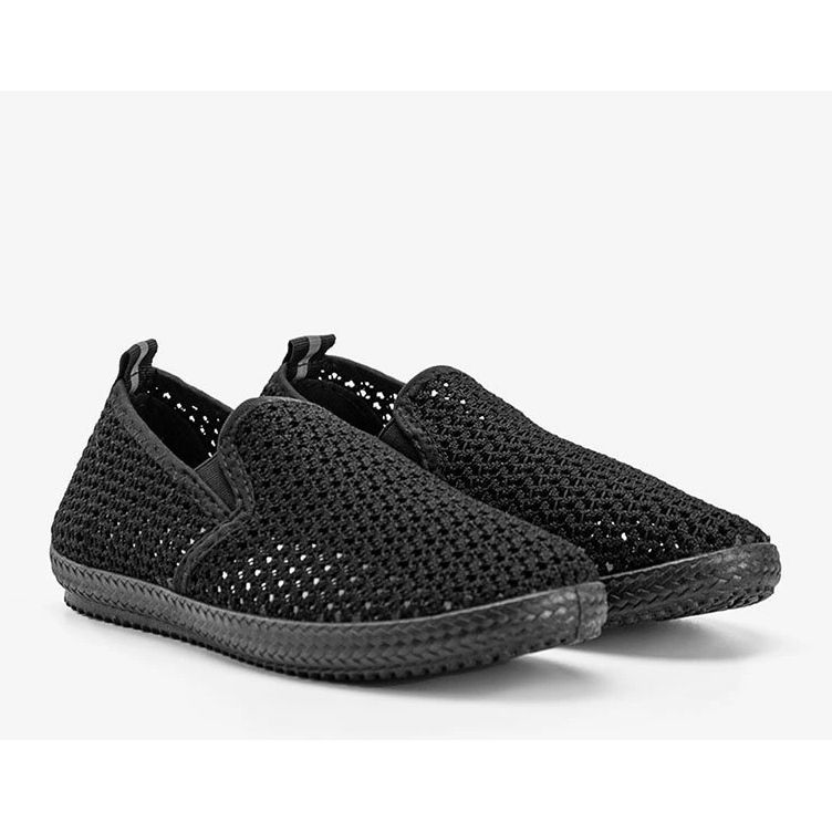 Sneakers nere traforate Mallory nero 1