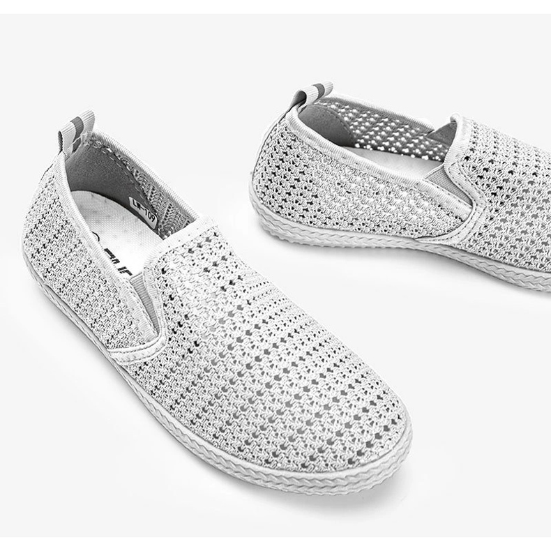 Sneakers traforate Mallory grigie grigio 1