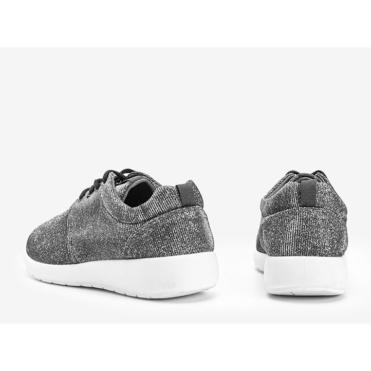 Scarpe sportive in broccato grigio di Gretchen 2