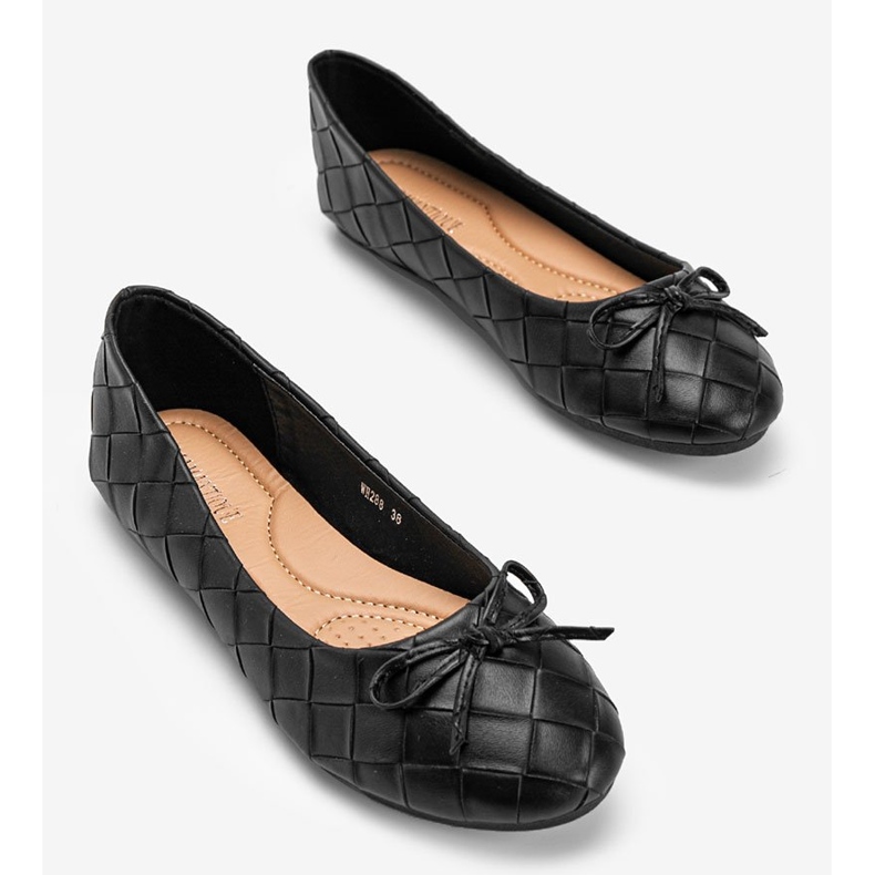 Ballerine Kaiden intrecciate nere nero 1