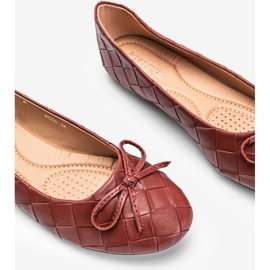 Ballerine Kaiden intrecciate rosse rosso 1