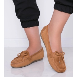 Mocassini marroni con fiocco Deonte marrone 1