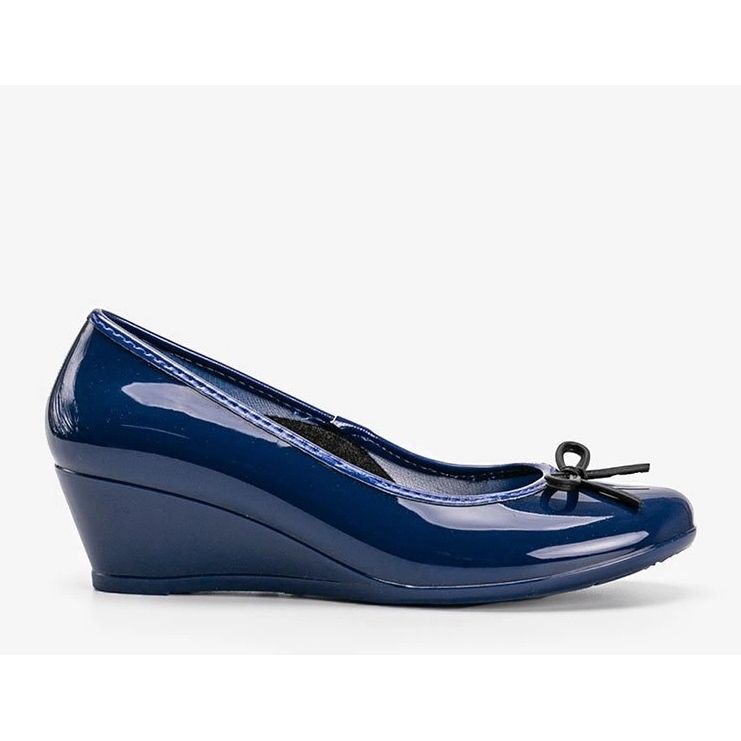 Ballerine Meliski blu sulla zeppa Garett 1