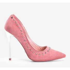 BM Tacchi alti rosa con borchie Mozzafiato 1