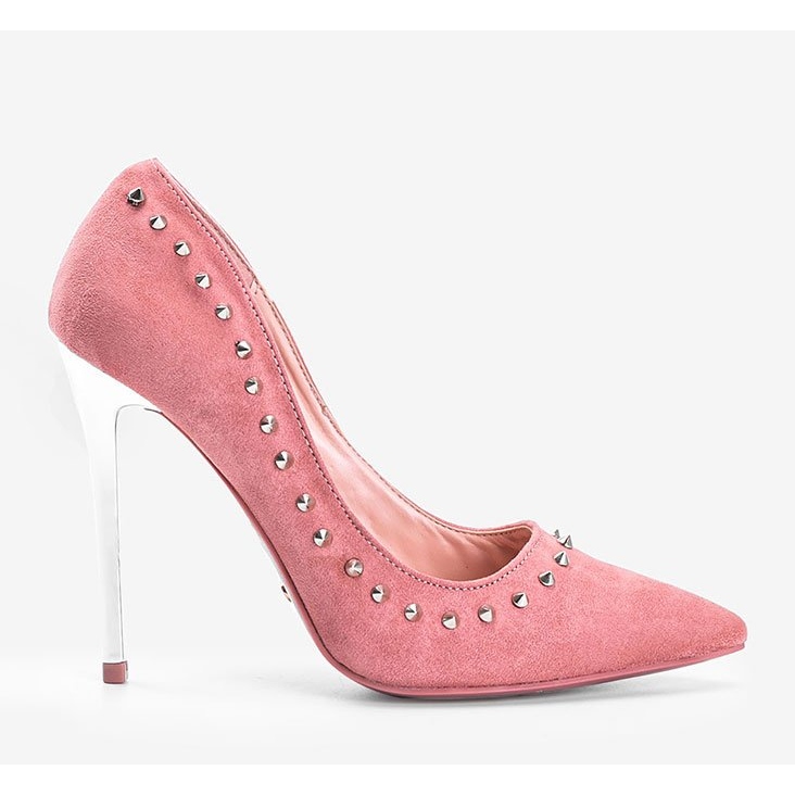 BM Tacchi alti rosa con borchie Mozzafiato 1
