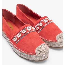 Espadrillas arancioni con conchiglie Sea Side arancia 1