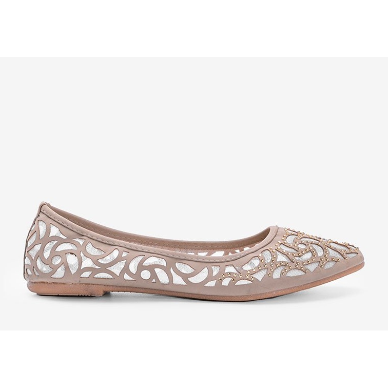 Ballerine traforate beige Andiamo! bianco 1