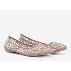 Ballerine traforate beige Andiamo! bianca 2