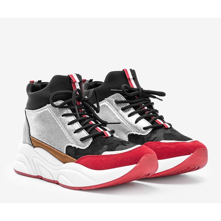 Sneakers nere su una spessa suola Cassadi multicolore 1