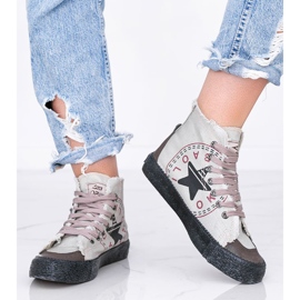 BM Sneaker donna Nadi grigie alla caviglia grigio 1