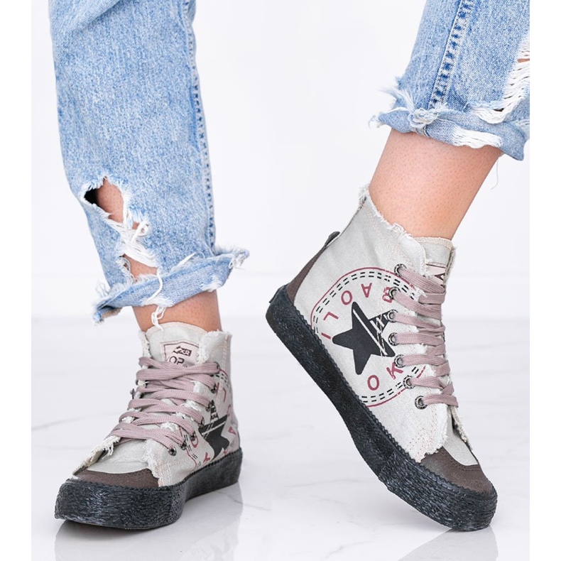 BM Sneaker donna Nadi grigie alla caviglia grigio 1