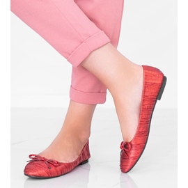 Ballerine da donna rosse lucide Ayris rosso 1