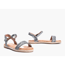 Sandali da donna neri e argento di Baleria nero 1