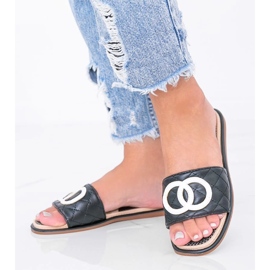 Pantofole Ypsy nere da donna nero 1