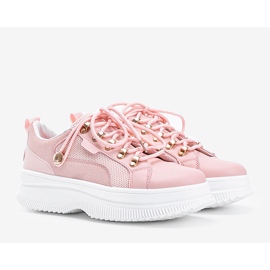 Sneakers rosa su suola alta Tifel 1