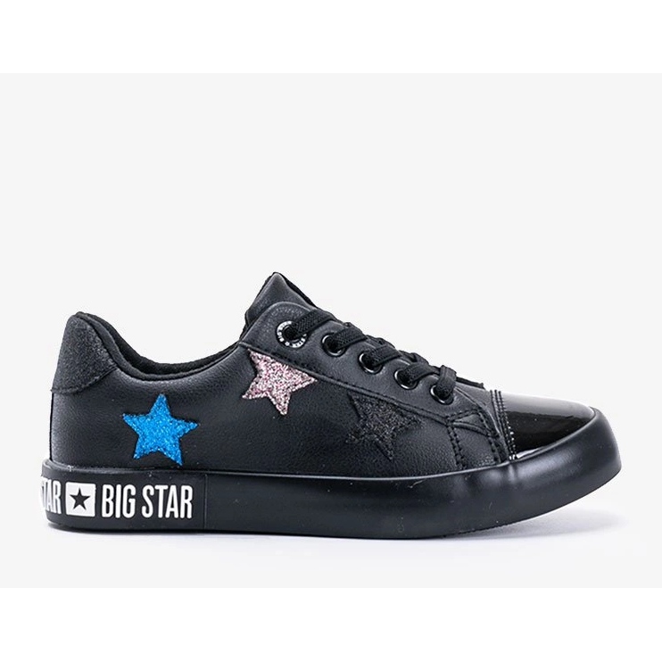 Sneakers basse da bambino Big Star Light nero 1