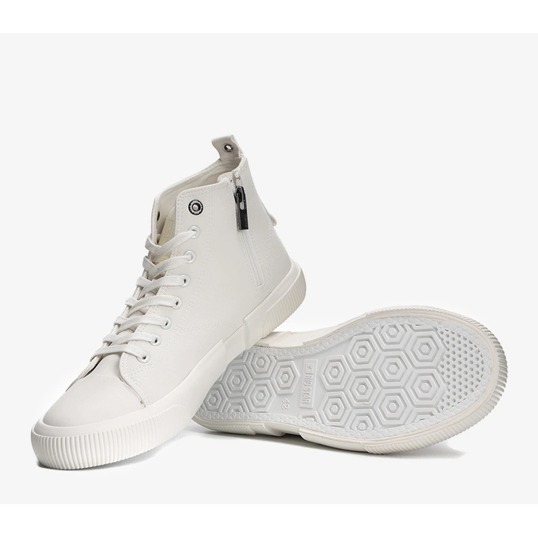 Sneakers da uomo Big Star bianche metallizzate bianco 1