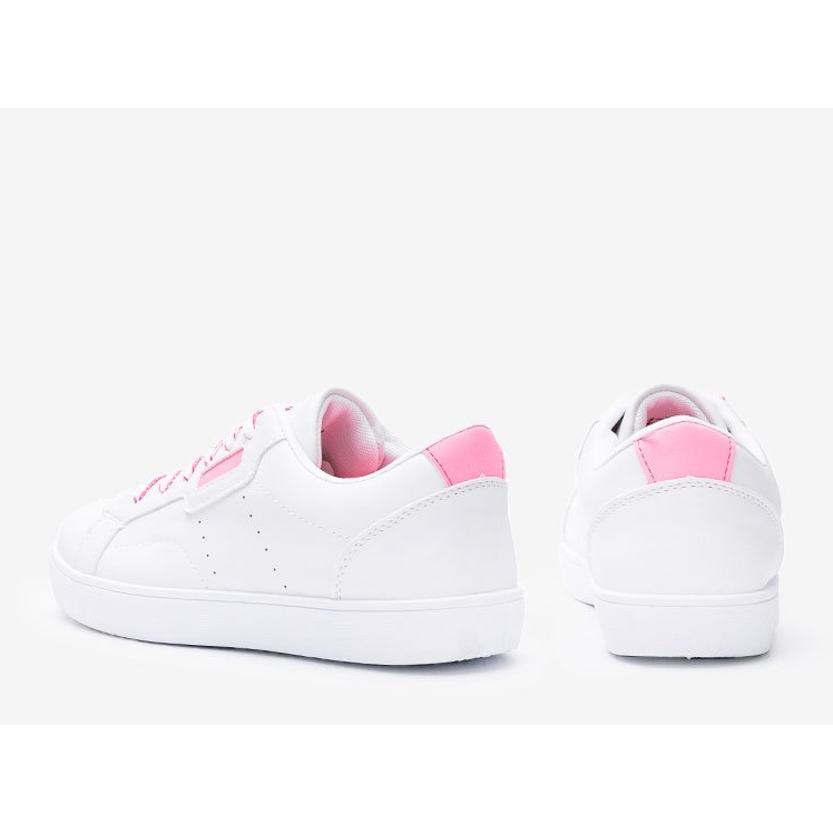 Sneakers Boomshom rosa e bianche bianca 1