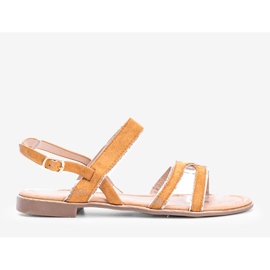 Sandali donna Rosina beige giallo 1