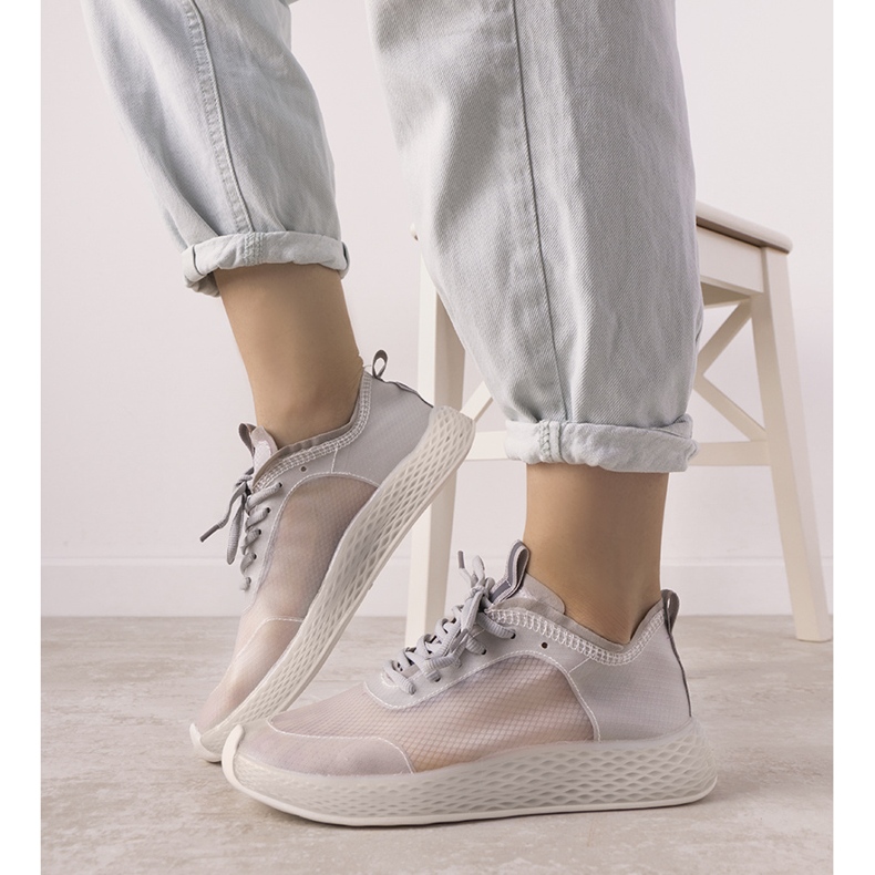 Sneakers sportive Alicante grigie trasparenti grigio 2