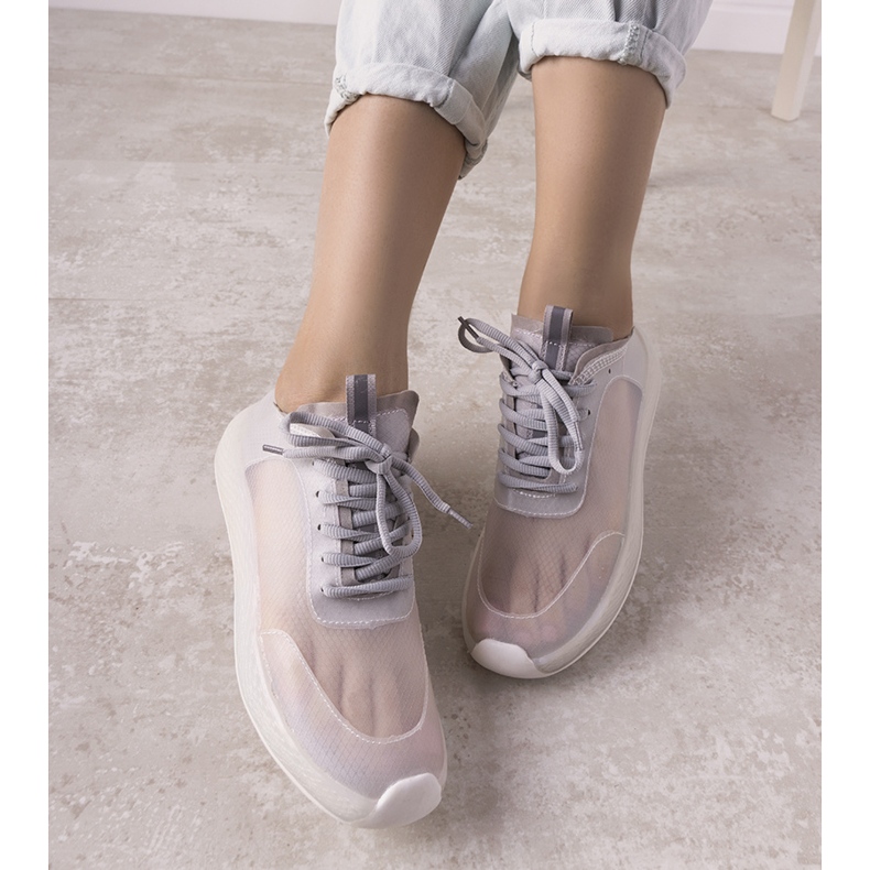 Sneakers sportive Alicante grigie trasparenti grigio 1