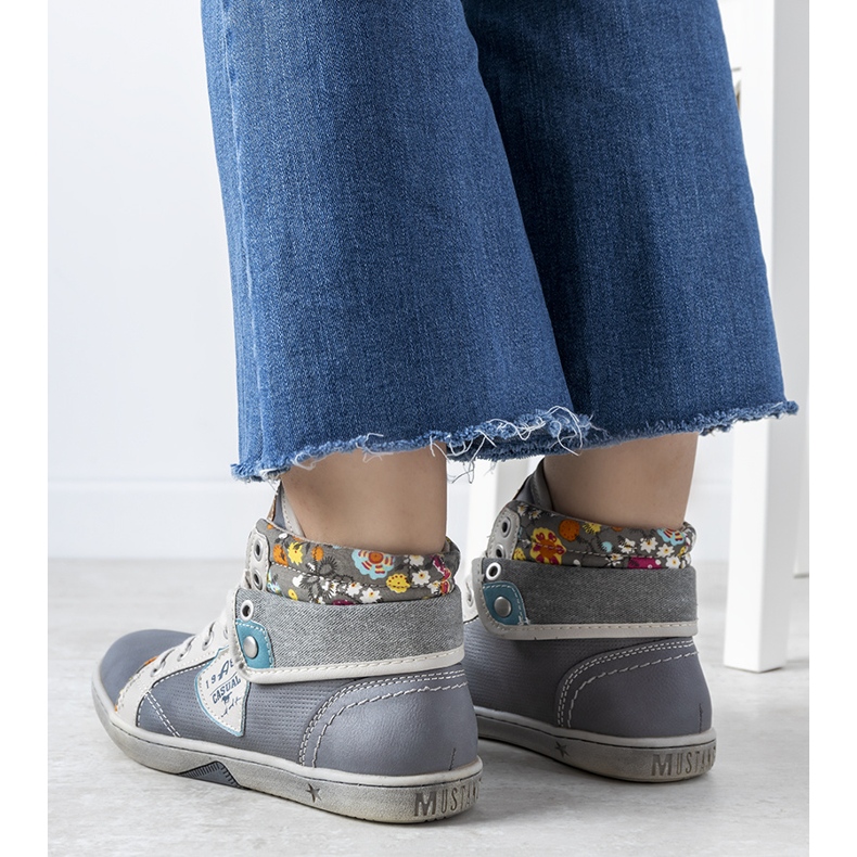 Sneakers alla caviglia da donna grigie di Niente grigio 1