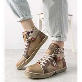 Sneaker da donna beige alla caviglia di Niente 1