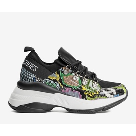 Sneakers nere sulla suola alta di Lissa nero 1