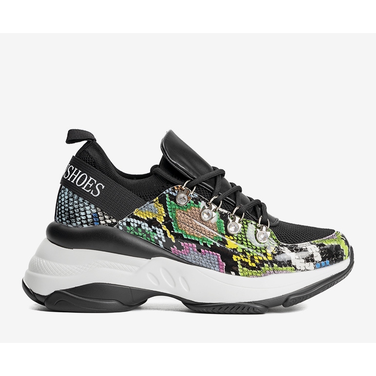 Sneakers nere sulla suola alta di Lissa nero 1