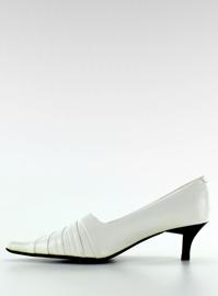 Scarpe eleganti H120-3 bianche marrone 2