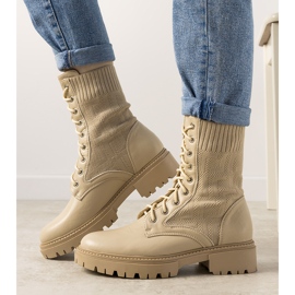 Scarpe da trekking da donna Naturis beige 1