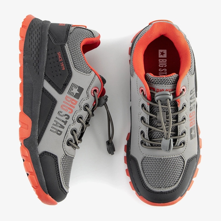 Sneakers sportive Grenier per bambini Big Star Grey nero 1